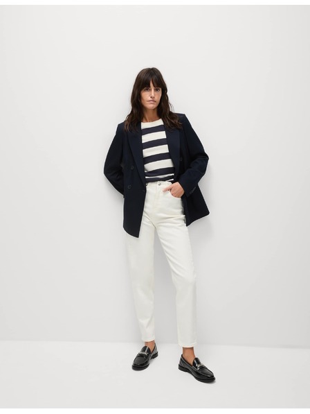 Marks & Spencer Kavbojke kroja Mom z visokim pasom Marks & Spencer smetana