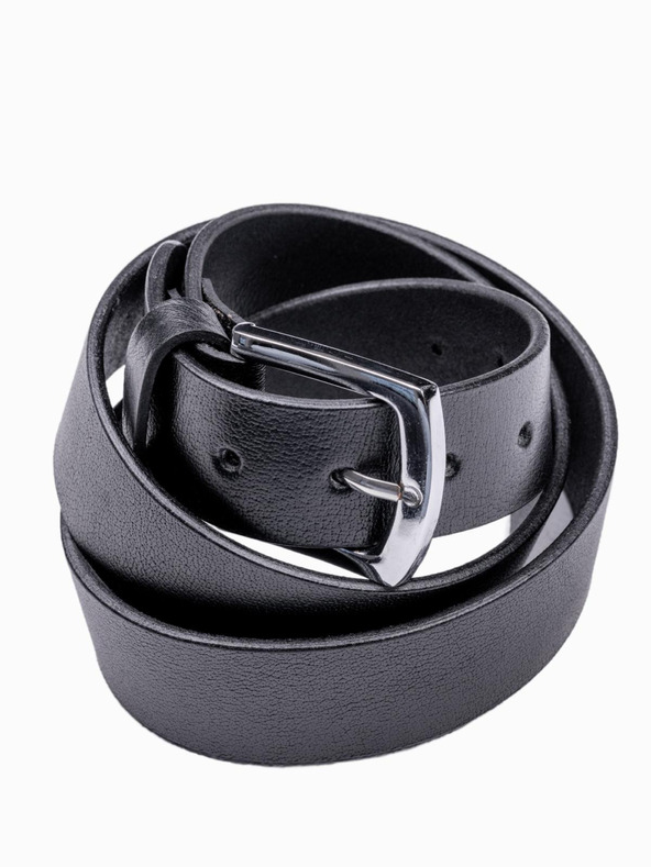 Ombre Clothing Komplet moških usnjenih dodatkov - črna A654 Ombre Clothing