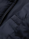 Ombre Clothing Moška prešivana jakna z leskom in stojačem - temno modra V2 OM-JALP-0218 Ombre Clothing