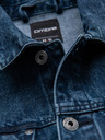 Ombre Clothing Moška jeans jakna katana s pranjem - modra V4 OM-JADJ-0219 Ombre Clothing