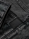 Ombre Clothing Moška jeans jakna katana s pranjem - grafitna V5 OM-JADJ-0219 Ombre Clothing