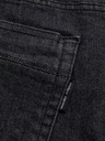 Ombre Clothing Moške jeans hlače s poškodovanjem REGULAR FIT - črne V2 OM-PADP-0241 Ombre Clothing