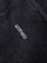 Ombre Clothing Moške jeans hlače s poškodovanjem REGULAR FIT - črne V2 OM-PADP-0241 Ombre Clothing