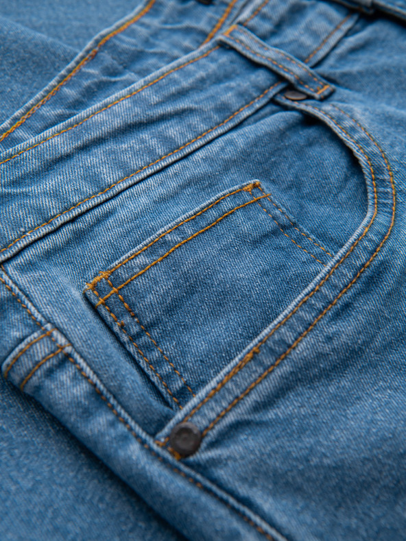 Ombre Clothing Moške razširjene jeans hlače REGULAR FIT - modre V3 OM-PADP-0241 Ombre Clothing