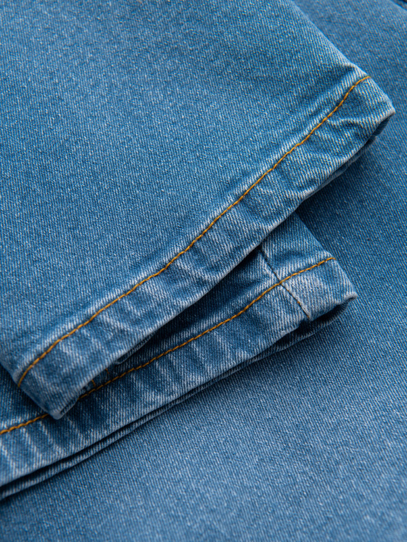 Ombre Clothing Moške razširjene jeans hlače REGULAR FIT - modre V3 OM-PADP-0241 Ombre Clothing