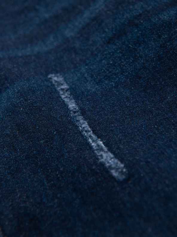 Ombre Clothing Moške jeans hlače REGULAR FIT - temno modre V4 OM-PADP-0241 Ombre Clothing