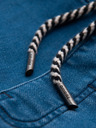 Ombre Clothing Moške jeans hlače s shnurko v pasu - modre V1 OM-PADJ-0242 Ombre Clothing