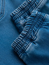 Ombre Clothing Moške jeans hlače s shnurko v pasu - modre V1 OM-PADJ-0242 Ombre Clothing