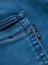 Ombre Clothing Moške jeans hlače s shnurko v pasu - modre V1 OM-PADJ-0242 Ombre Clothing