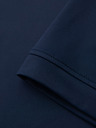 Ombre Clothing Moška stylska polo srajca iz elastične tkanine - temno modra V3 OM-POSS-0150 Ombre Clothing