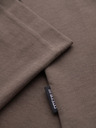Ombre Clothing Moška bombažna majica s tiskanjem žepa - temno olivno zelena V1 OM-TSPT-0227 Ombre Clothing
