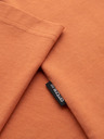Ombre Clothing Moška bombažna majica z žepom in tiskanjem - oranžna V3 OM-TSPT-0227 Ombre Clothing