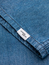 Ombre Clothing Moška jeans srajca na gumbe s žepi - modra V2 OM-SHDS-0210 Ombre Clothing