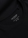 Ombre Clothing Moška klasična bombažna majica BASIC - črna V1 OM-TSBS-0146 Ombre Clothing