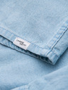 Ombre Clothing Moška jeans srajca s žepi na gumbe - svetlo modra V1 OM-SHDS-0210 Ombre Clothing