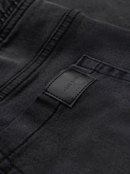 Ombre Clothing Moške jeans hlače JOGGERS s pranjem efektom - sive V3 OM-PADJ-0267 Ombre Clothing