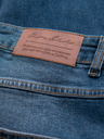 Ombre Clothing Moške jeans hlače SLIM FIT s potrganostmi - temno modre V2 OM-PADP-0255 Ombre Clothing