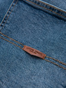 Ombre Clothing Moške jeans hlače SLIM FIT s potrganostmi - temno modre V2 OM-PADP-0255 Ombre Clothing