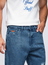 Ombre Clothing Moške jeans hlače CARROT FIT s potrganimi robovi - modre V2 OM-PADP-0250 Ombre Clothing