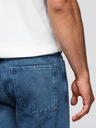 Ombre Clothing Moške jeans hlače CARROT FIT s potrganimi robovi - modre V2 OM-PADP-0250 Ombre Clothing