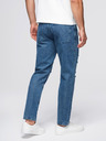 Ombre Clothing Moške jeans hlače CARROT FIT s potrganimi robovi - modre V2 OM-PADP-0250 Ombre Clothing