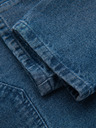 Ombre Clothing Moške jeans hlače CARROT FIT s potrganimi robovi - modre V2 OM-PADP-0250 Ombre Clothing