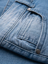 Ombre Clothing Moške jeans hlače CARROT s potrganostmi - svetlo modre V1 OM-PADP-0253 Ombre Clothing