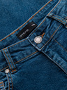 Ombre Clothing Moške jeans hlače CARROT s potrganostmi - modre V2 OM-PADP-0253 Ombre Clothing