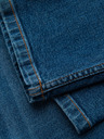 Ombre Clothing Moške jeans hlače CARROT s potrganostmi - modre V2 OM-PADP-0253 Ombre Clothing