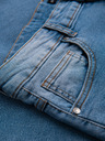 Ombre Clothing Moške jeans hlače REGULAR FIT s potrganostmi - svetlo modre V1 OM-PADP-0254 Ombre Clothing