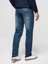 Ombre Clothing Moške jeans hlače REGULAR FIT s potrganostmi - temno modre V2 OM-PADP-0254 Ombre Clothing