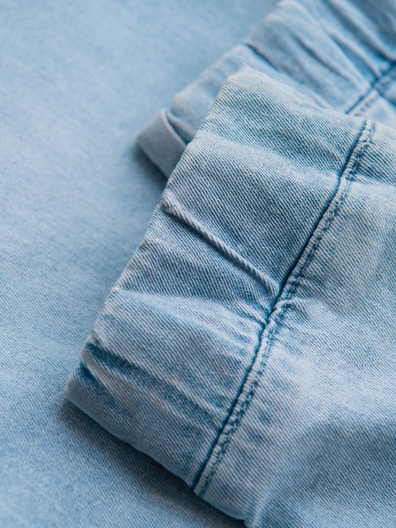 Ombre Clothing Moške jeans hlače JOGGERS s pranjem efektom - svetlo modre V1 OM-PADJ-0267 Ombre Clothing