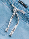 Ombre Clothing Moške jeans hlače JOGGERS s pranjem efektom - svetlo modre V1 OM-PADJ-0267 Ombre Clothing