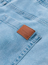 Ombre Clothing Moške jeans hlače JOGGERS s pranjem efektom - svetlo modre V1 OM-PADJ-0267 Ombre Clothing