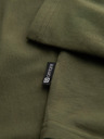 Ombre Clothing Moški volan z dolgimi rokavi - temno olivno zelen V4 OM-LSCL-0130 Ombre Clothing