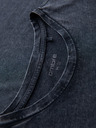 Ombre Clothing Moška majica z umivanjem učinka - temno modra V2 OM-TSWT-0116 Ombre Clothing