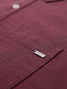 Ombre Clothing Moška polo majica z okrasnimi gumbi - bordo V6 S1744 Ombre Clothing