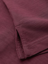Ombre Clothing Moška polo majica z okrasnimi gumbi - bordo V6 S1744 Ombre Clothing