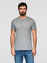 Ombre Clothing Moška bombažna majica s cvetličnim tiskom - siva V3 OM-TSFP-0262 Ombre Clothing