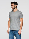 Ombre Clothing Moška bombažna majica s cvetličnim tiskom - siva V3 OM-TSFP-0262 Ombre Clothing
