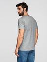 Ombre Clothing Moška bombažna majica s cvetličnim tiskom - siva V3 OM-TSFP-0262 Ombre Clothing