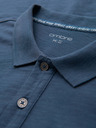 Ombre Clothing Moška polo majica z okrasnimi gumbi - temno modra V8 S1744 Ombre Clothing