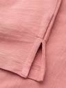 Ombre Clothing Klasična bombažna pletena poloprijava srajca - rožnata V4 OM-POWS-0142 Ombre Clothing