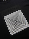 Ombre Clothing Moška bombažna majica z geometrijskim tiskom - črna V1 OM-TSPT-0260 Ombre Clothing