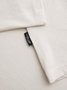 Ombre Clothing Moška bombažna majica LOOSE FIT s круглим izrezom - kremasta V2 OM-TSBC-0267 Ombre Clothing