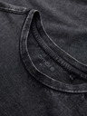 Ombre Clothing Moška majica s pranjem efektom - črna V1 OM-TSWT-0116 Ombre Clothing
