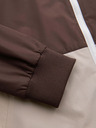 Ombre Clothing Moška lahka jakna regular fit s podlogo in kapuco - rjavo-bež V1 OM-JANP-0242 Ombre Clothing