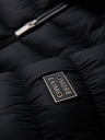 Ombre Clothing Moška prešitena klasična jakna s stoječem - črna V1 OM-JALP-0261 Ombre Clothing