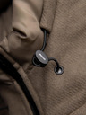 Ombre Clothing Moški volneni parka plašč s kapuco - khaki V2 OM-COWC-0132 Ombre Clothing