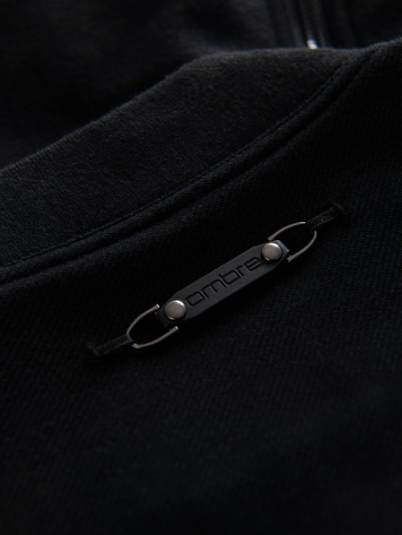 Ombre Clothing Moška bomber jakna z raglan rokavi - črna V1 OM-JANP-0159 Ombre Clothing